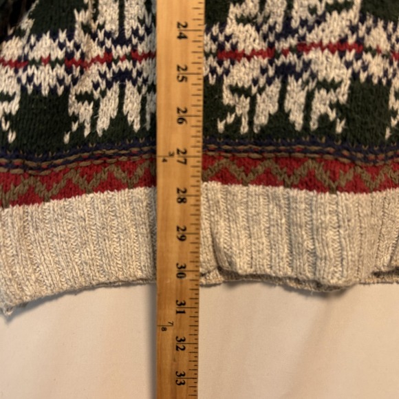 VTG American Eagle Outfitters Oversized Ugly Sweater M Fair Isle Made‎ USA 90s - Picture 8 of 16